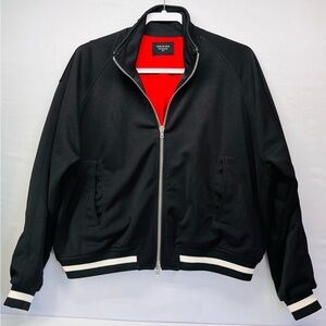 Fear of God Black Bomber Jacket with Red Lining